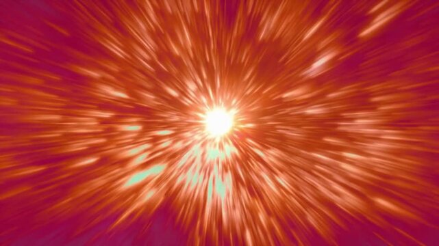 Animation depicting The Big Bang, the birth of the universe. Universe science astronomy.