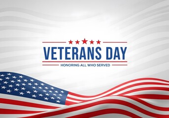 veterans day, A patriotic American flag design with the text Veterans Day, a tribute to the bravery and sacrifice of those who have served. This image evokes feelings of honor, patriotism.