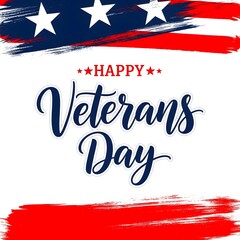 veterans day, A patriotic graphic commemorates Veterans Day with the American flag's colors and stars, conveying respect.