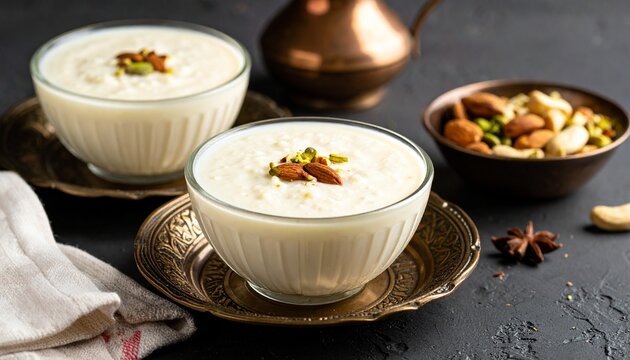 sweet Kheer or khir payasa, gil-e-firdaus, fereni also known as Sheer Khurma Seviyan, 