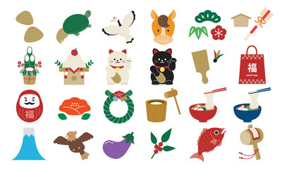 日本のお正月イラスト