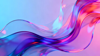 Vibrant Liquid Gradient Abstract Background Set