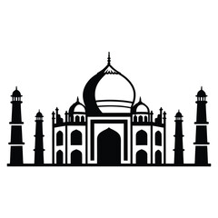 taj mahal vector illustration