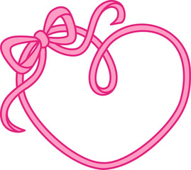 Fototapeta premium Heart Ribbon Frame