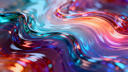 Vibrant Liquid Gradient Abstract Background Set