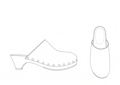 vector illustration clog 