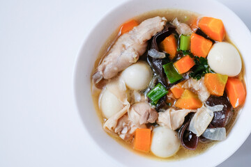 Kimlo soup is an Indonesian-Chinese clear soup.