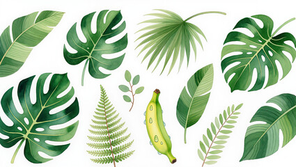 green leaves background