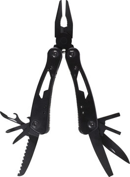 Multi tool isolated on white background.