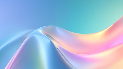 Abstract pastel background design holographic gradient flow modern wallpaper soft texture design