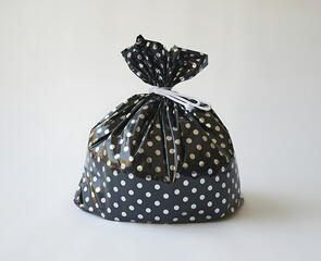 Polka Dot Gift Bag, Sealed Top, Shiny