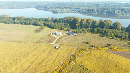 Commercial site under construction with heavy equipment