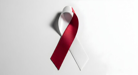 Show your support with this awareness ribbon, symbolizing hope and solidarity for various important causes, perfect for campaigns or educational materials