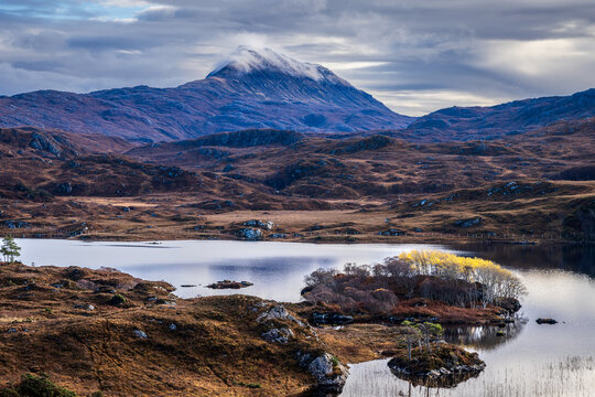 Canisp and Loch Druim Suardalain in the far north of the Scottish Highlands.
 - Powered by Adobe