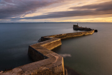 St Monans pier in Fife, Scotland.