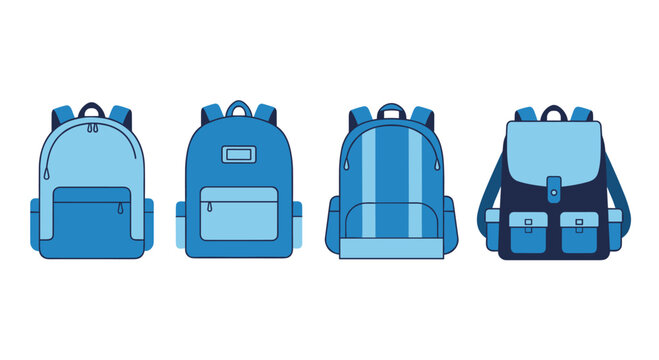Stylish blue backpacks for school, travel, and adventures - perfect for kids, students, and anyone on the go