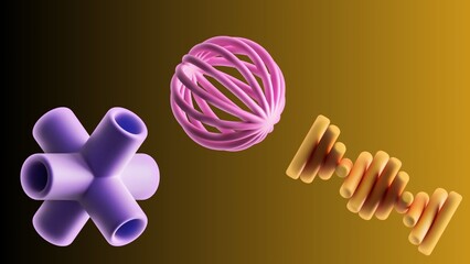 Colorful pink and purple Easter eggs decoration on a white background vector illustration