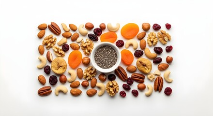 Healthy Snack Mix: Nuts, Seeds & Dried Fruits Power Blend