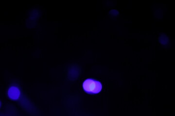 Glitter light effect with blur and bokeh. Abstract background with blue sparkles flares. Overlay effect of magic glow, snow or shine isolated on transparent background, photo realistic set
