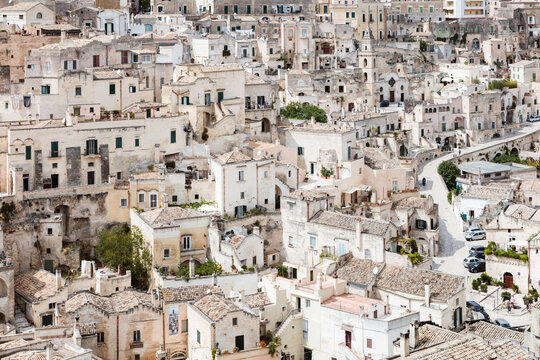 Typical cave dwellings, Sassi di Matera, Matera, Italy
