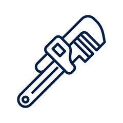 Monkey wrench vector illustration icon design trendy