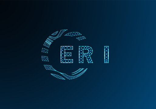 ERI low poly letter logo vector design. ERI lower poly logo design. ERI unique low poly logo design.