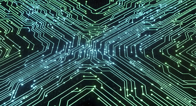 Abstract Circuit Board Design A Futuristic Look at Digital Pathways and Technological Connections