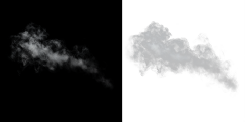 Smoke overlay illustration with soft, wispy textures on contrasting black and white backgrounds, ideal for creative design projects and visual storytelling elements