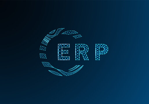 ERP low poly letter logo vector design. ERP lower poly logo design. ERP unique low poly logo design.