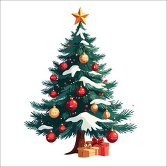 christmas tree with gifts