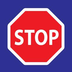 Stop Sign red