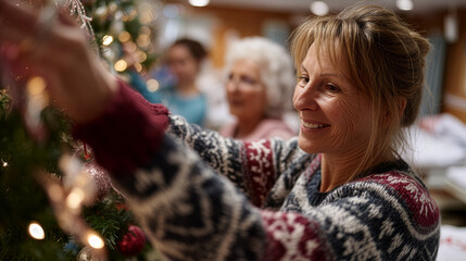 Volunteer Support – Hospital Decorating Therapy – Holiday Engagement