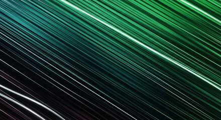 Obraz premium Abstract background with diagonal lines in shades of green and blue.