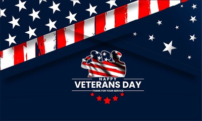 
Happy veteran day, thank you veterans, templates for poster, cover, banner, social media   
