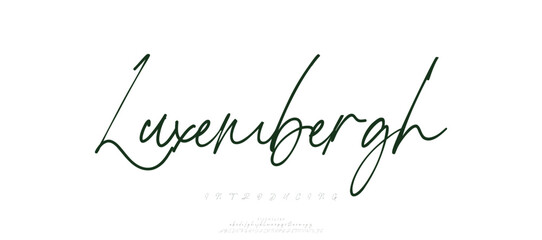 incomplete calligraphy alphabet capital lettering a to z font family