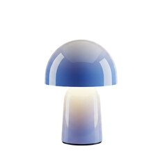 Stylish mushroom lamp casting a warm glow, perfect for modern interiors design