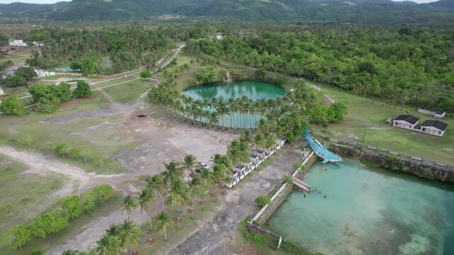 Aerial view of Las Aguas de Mois&eacute;s, serene nature between Cariaco and Casanay