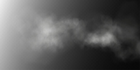 Light smoke effect on a black background
