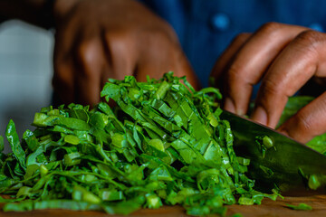 African pap and liver meal