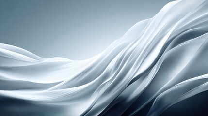 Futuristic metallic black background with silver-blue lighting and soft reflections, layered abstract depth and clean copy space for luxury product or tech design.