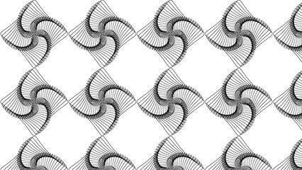 Abstract vector seamless pattern design with decorative waves, perfect for wallpaper, fabric, or paper texture illustration