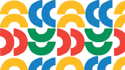 Colorful circle and flower pattern set vector illustration design