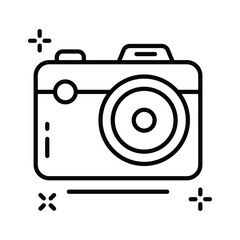 Smart AI camera icon representing computer vision and image recognition.