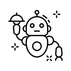 Get this amazing icon of robot server in modern design style