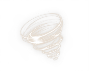 Abstract white spiral swirl illustration with glowing accents, creating a dynamic visual effect, ideal for backgrounds and design projects with copy space