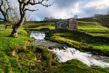 Yorkshire Dales Waterfall.