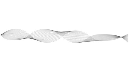 Thin line wavy abstract vector background