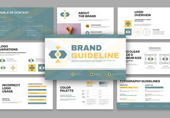 Brand Guideline Presentation Template Layout