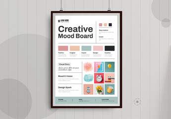 Creative Mood Board Poster Template