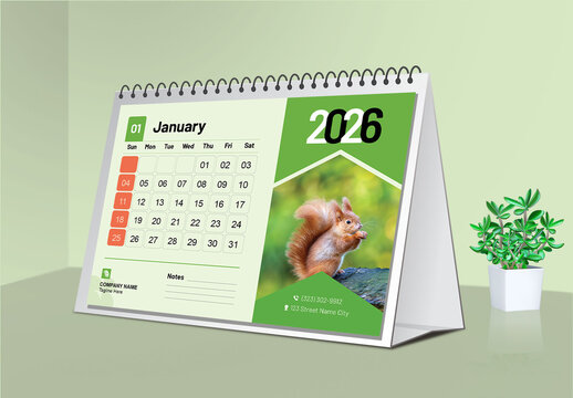 Minimal 2026 Calendar Template For Modern Print Design